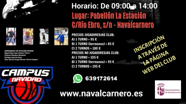 CAMPUS,NAVIDAD,TECNIFICACIÓN,BALONCESTO,NAVALCARNERO,CBN